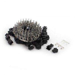 25 Sets Black Plastic Housing 3-Pin Male Female JST SM Series Connector