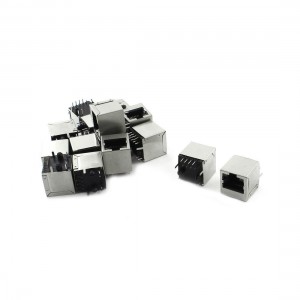 15 x LED Indicator Light Vertical RJ45 8P8C PCB Jacks Sockets for Ethernet LAN