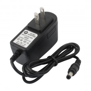 US Plug AC 100-240V to 5.5x2.1mm DC 6V 1A Power Supply Adapter Charger