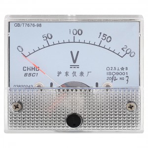 Class 2.5 Accuracy Analog DC 0-200V Scale Voltage Voltmeter Panel