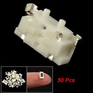 50 Pcs 2 Pins Momentary Push Button Mini Micro Switches