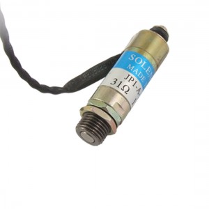 0.39" Male Thread Tubular Solenoid Electromagnet DC 24V