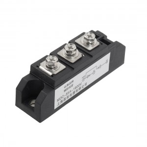 AC 1600V 55A 3 Terminals Black Rectifier Module Transistor Semiconductor
