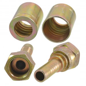 2 x 1/2" NPT Thread Hex Bushing Straight High Pressure Oil Pipe Connectors