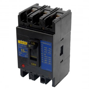 15A AC 220V 600V Ui 3 Pole MCCB Moulded Case Circuit Breaker NF50 SP