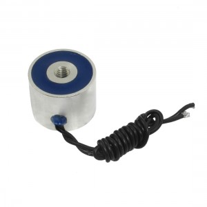 DC 24V 0 48A 9000GF Sucked Type Round Solenoid Electromagnet