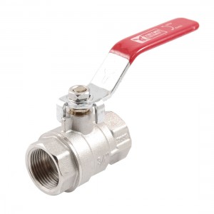 61/64" Female Thread F/F Plastic Coated Lever Handle Ball Valve