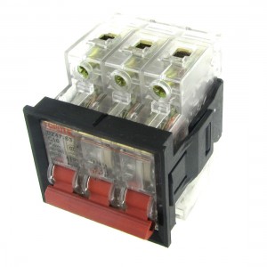 AC 400V 10A 3P Transparent Miniature Circuit Breaker with Mounting Bracket