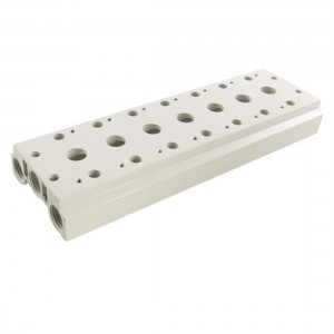 Pneumatic Single Row 7 Stations Ceramic Electromagnetic Valve Base