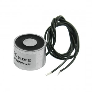 20mm x 15mm 0 5N Sucked Type Round Solenoid DC 24V 0 05A