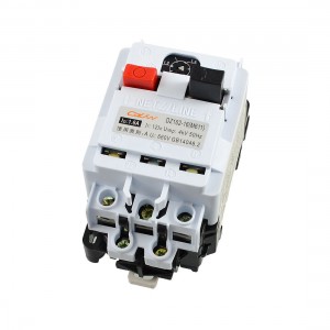 DZ162-16 AC 660V 1.6A 3 Pole Black Plastic Backplane Breaker