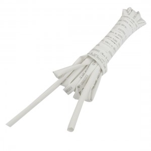 4 5mm Dia White Polyolefin Heat Shrinkable Tube 4M 13 1ft