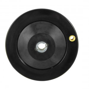 12mm x 125mm Black Metal Machine Tools Grinders Hand Wheel Replacement