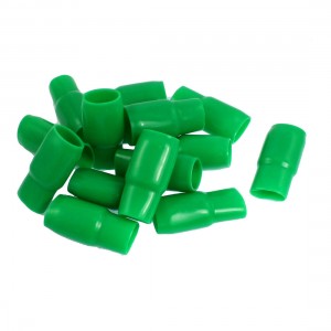 15 Pcs Green Soft PVC Insulated Battery Terminals Boots Covers 19mm x 18mm