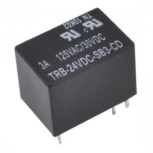 Input DC 24V Output AC125V 3A DC30V SSR PCB Solid State Relay Black