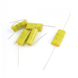 5Pcs DC250V 3uF Axial Lead Type Metallized Polypropylene Film Audio Capacitor