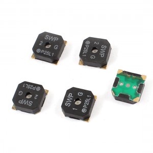 5 Pieces 8 5mm x 8 5mm x 3mm Black Square SMT SMD Buzzer DC 3 5V 100mA