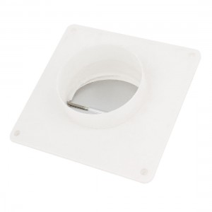 Kitchen Pipe Tube Ventilation Tool Square Hood Non Return Check Valve White 4"