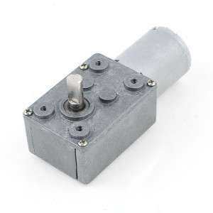 GW370 Low Speed High-torque Reducer Gearbox DC Worm Gear Motor 12V 8RPM