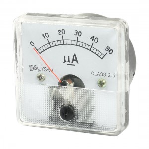 DC 0-50uA Class 2.5 Accuracy Panel Gauge Ampere Meter Amperemeter