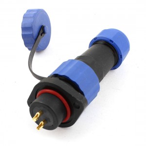 SD16 16mm 2 Pin Flanged Waterproof Aviation Connector Plug Socket IP68