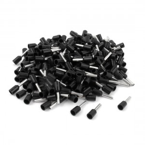 200Pcs E1508 16AWG Insulated Ferrule Cable Cord End Wire Crimp Terminal Black