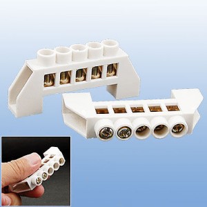 2pcs Single Wire Connector 5-Position Terminal Block