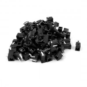 100pcs 5 5x2 1mm DIP Electrical DC Power Jack Socket Connector DC005