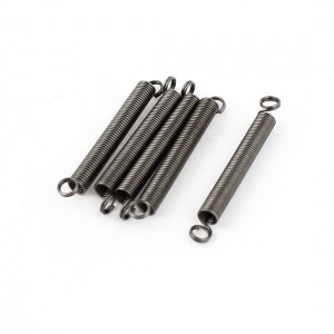 Replacement 0.45 x 3.9 x 28mm Tension Coil Extension Spring Hook 5Pcs