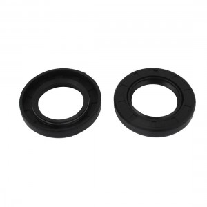 2pcs 32x52x8mm Black Rubber Double Lip Skeleton Shaft TC Oil Seal