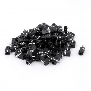 100 Pcs 2.5mm Female Audio Connector DIP 3 Pin Stereo Headphone Jack PJ208