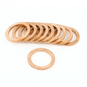 10pcs 17x23x1 5mm Copper Flat Washer Industrial Gaskets Seal Ring Fasteners