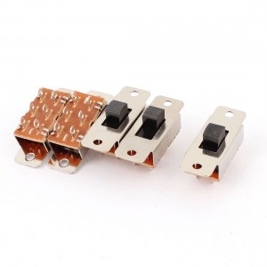 5pcs PCB DIY DPDT 3 Position Mini Slide Switch AC 250V 3A 125V 6A