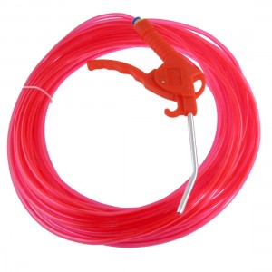 20M Clear Red 6x4mm PU Hose Tubing Trigger Air Blow Gun Cleaning Tool