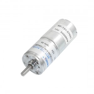 17mm Body Dia. Two Terminals Micro Electric Gear Motor 12VDC 55RPM