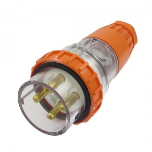 AC 500V 32A Waterproof Grade IP66 3Pin + E 56PA432 Industrial Straight Plug