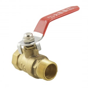 1/2" Compression Dimension Steel Handle Water Control Brass Ball Valve