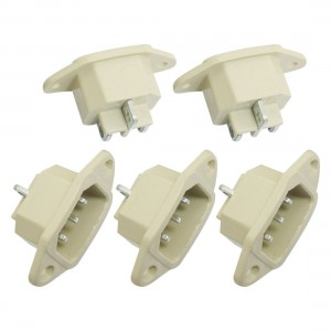 5 Pcs Electric Rice Cooker C14 3 Pin Power Adapter AC 10A 250V