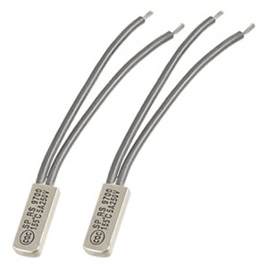 2 Pcs RS-9700 155 Celsius Normal Close Bimetal Temperature Switches Thermostat