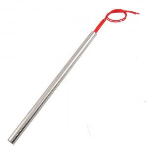 11.4" Red Two Wire Cartridge Heater 600W 110V 16mm x 290mm