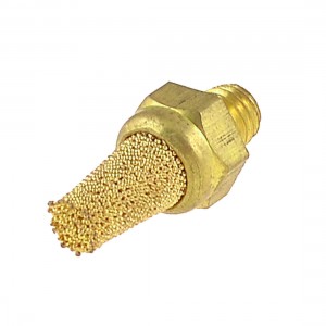 5mm Male Thread Sintered Pneumatic Air Exhaust Silencer Muffler 2 Pcs