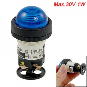 Screw Terminal Blue Convex Pilot Lamp Indicator Light