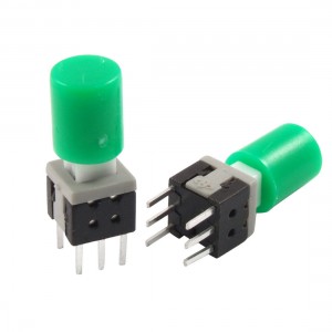 10x Momentary Tact Tactile Push Button Switch Non Lock 5.8 x 5.8mm x 13mm w Cap