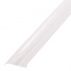 PE Polyethylene 11/20" OD 20 Feet Spiral Cable Wire Wrap Tubing Clear