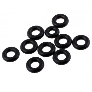 2mm x 7mm Black Nitrile Rubber Sealing O Ring Seal Washer Grommets 10 Pcs