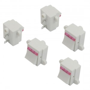 5 Pcs Pink White 2 Pin SPST On/Off Rocker Switch AC 125V/13A 250V/10A