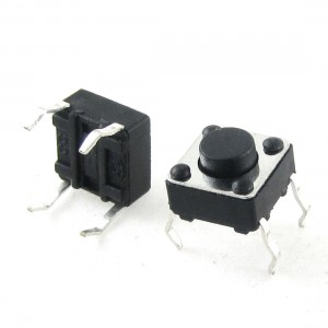 50pcs 6x6x4.3mm Momentary Tactile Tact Push Button Switch 4 Pin DIP Through-Hole