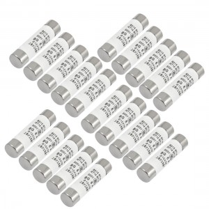 20 Pcs RO15 Series 500V 6A Cylinder Cap Ceramic Fast Blow Fuse Links 10x38mm