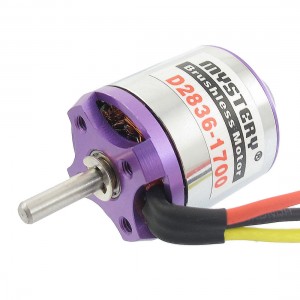 D2836 1700KV Outrunner Brushless Motor for RC Glider Aircraft