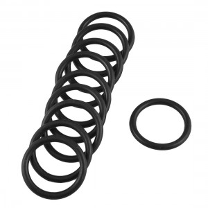 28mm x 21.8mm x 3.1mm Black Rubber O Shaped Rings Oil Seal Gasket Washer 10 Pcs